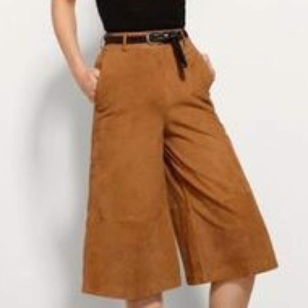 Massimo Dutti Suede Culottes